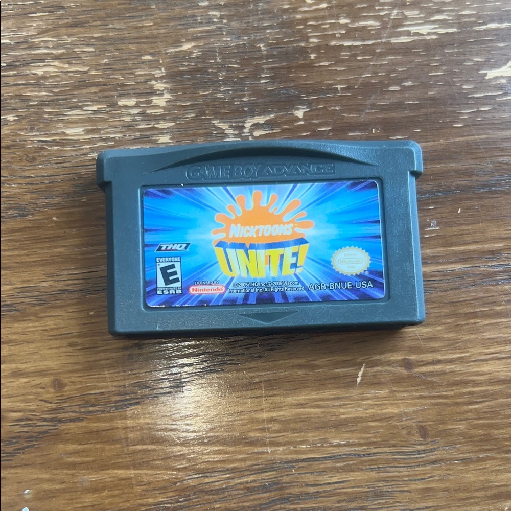 Nintendo Nicktoons Unite! Game Boy Advance Cartridge